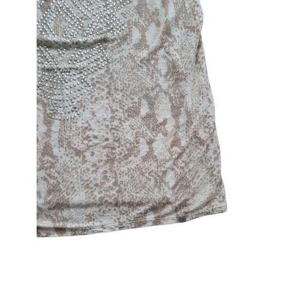 AX Armani Exchange Beige Snake Print Top - Picture 3 of 5